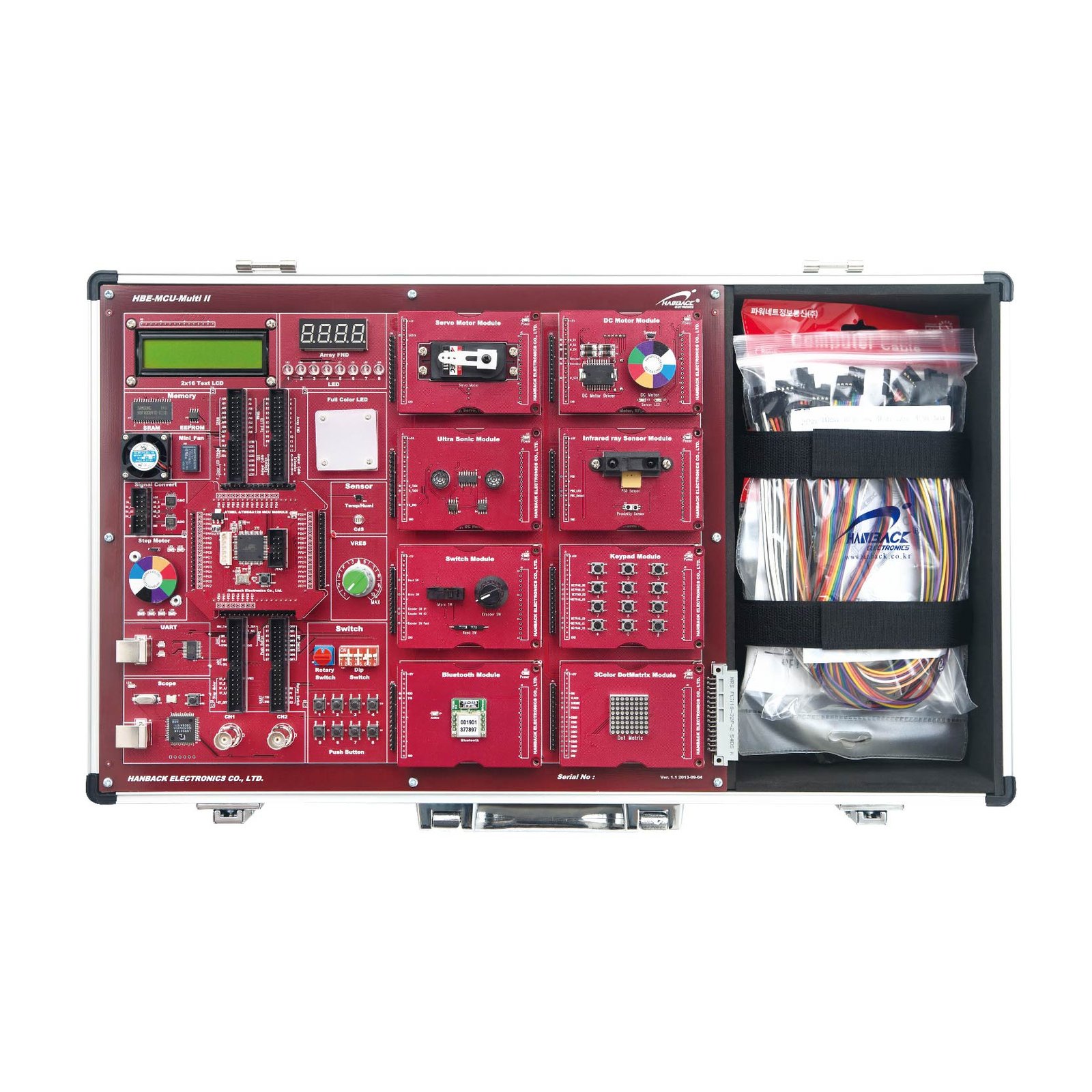 MCU Education Platform Controllable on Smartphone (MCU-MultiII-ST)